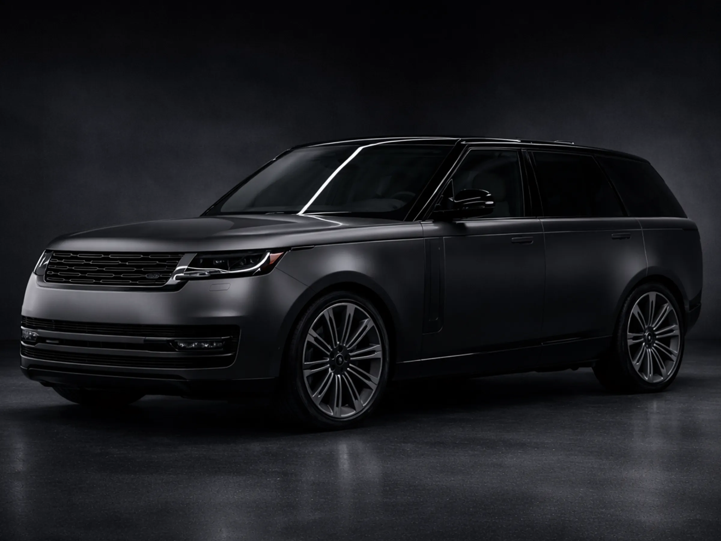 Satin grey full vinyl wrap - Range Rover